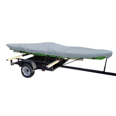 CARVER BY COVERCRAFT Carver Poly-Flex II Styled-to-Fit Cover f/10.5&#39; Fishing Kayaks Trailerable- Grey 4010F-10